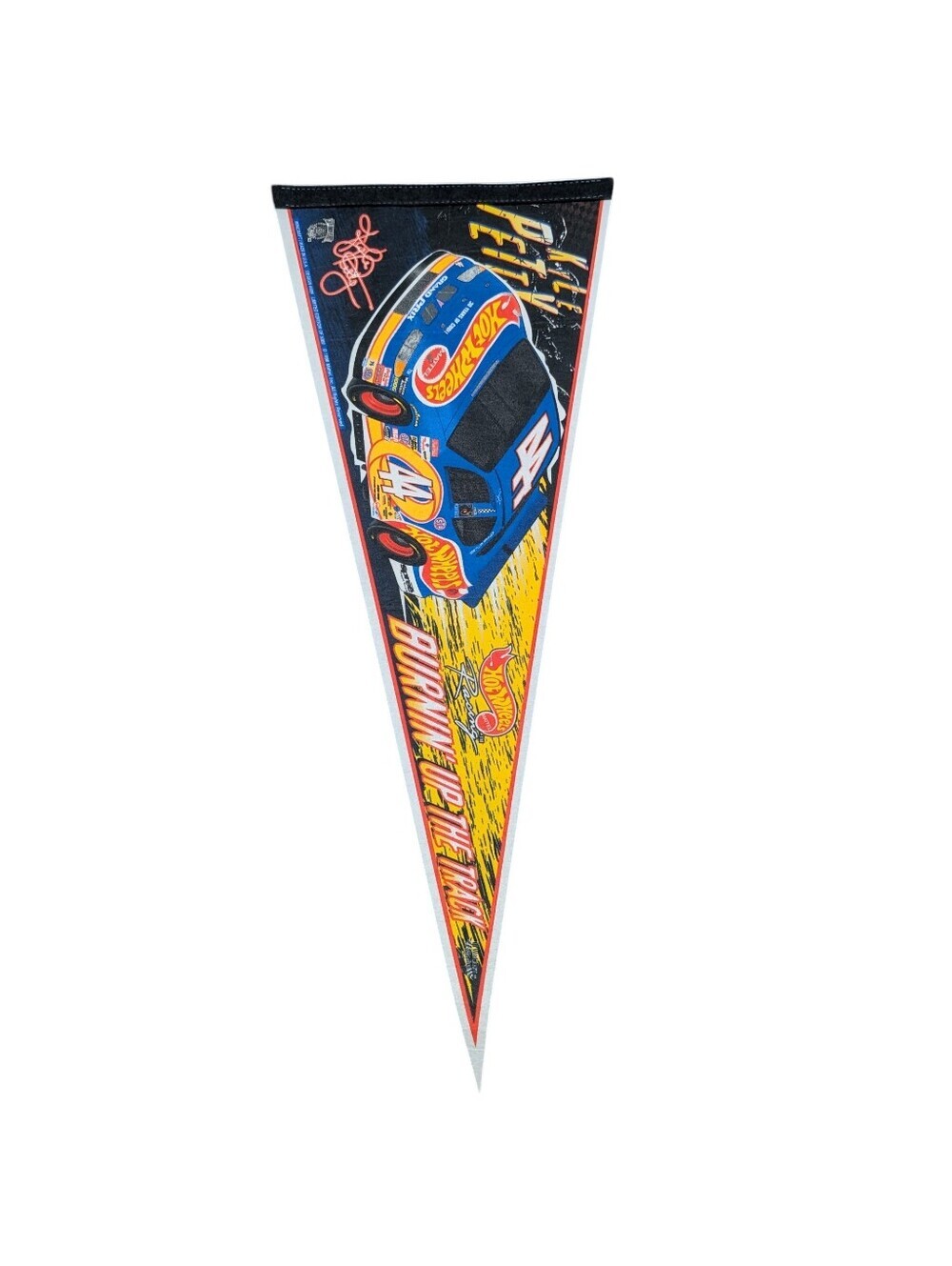 Vintage Kyle Petty Hot Wheels NASCAR Pennant